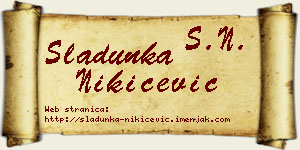 Sladunka Nikićević vizit kartica